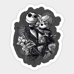 Nightmare in grayscale Sticker